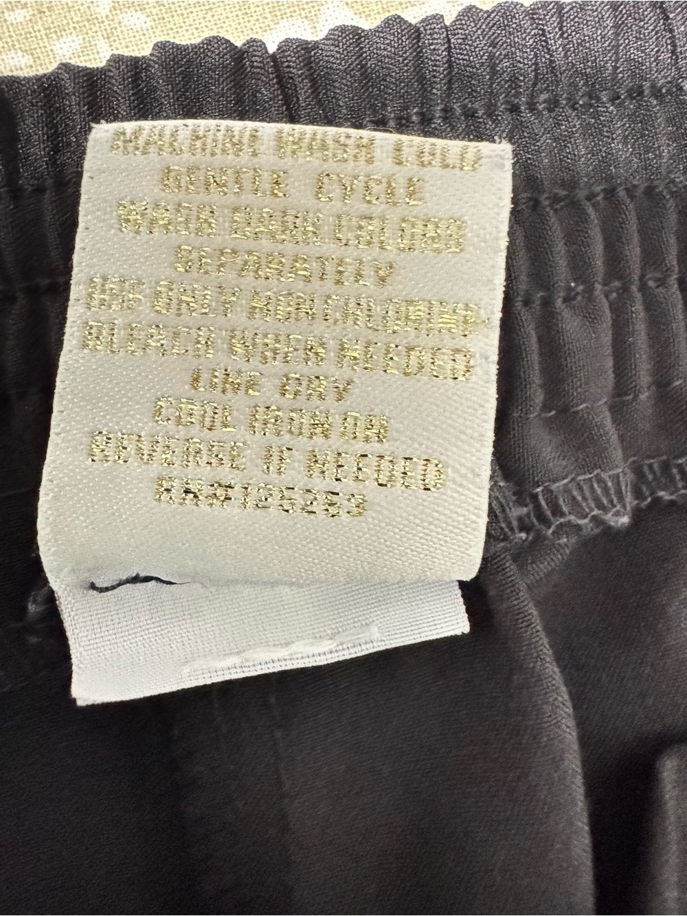 Sierra Sky Black Jogger Pants Size Large Elastic Waist Zip Pocket Tapered Ankle - Picture 8 of 11